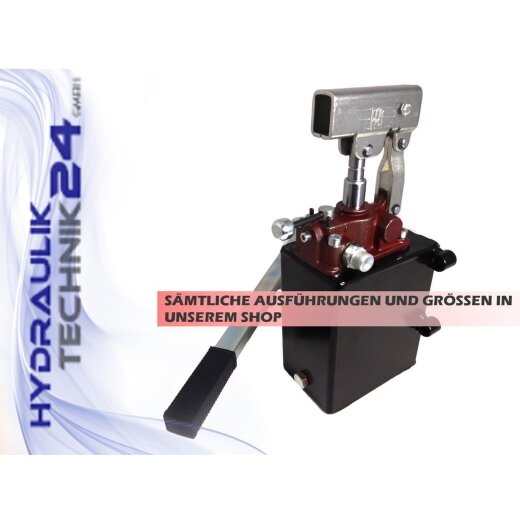 Hydraulik Handpumpe 700bar » OMCN 358/L, 4-Wege-Ventil und doppelstufig