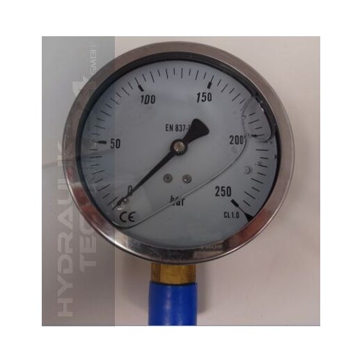 Hydraulik Manometer &oslash;100 mm Glycerin Edelstahl ECO-Line 0 bis 2,5 bar