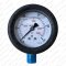 Hydraulik Manometer &oslash;63 mm Glycerin Edelstahl ECO-Line 0 bis 0,1 bar mit Staubschutz SCHWARZ