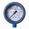 Hydraulik Manometer &oslash;63 mm Glycerin Edelstahl ECO-Line 0 bis 600 bar mit Staubschutz BLAU