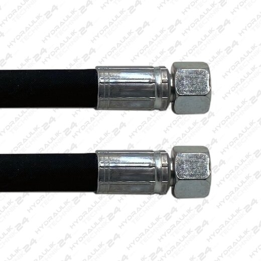 Hydraulikschlauch NW 10/2 12L - DKOL - CEL - Anschlu&szlig; und L&auml;nge w&auml;hlbar Gerade - Gerade 4000 mm