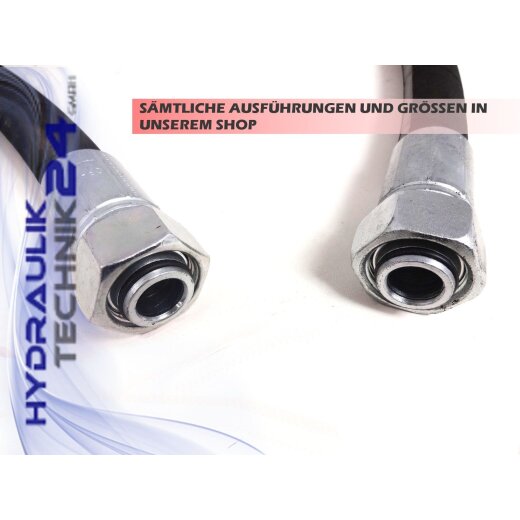 Hydraulikschlauch NW 10/2 12L - DKOL - CEL - Anschlu&szlig; und L&auml;nge w&auml;hlbar Gerade - Gerade 6250 mm
