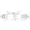 Hydraulikzylinder doppeltwirkend 40/25  - 300mm Hub mit Gelenkaugen