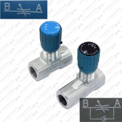 Drosselrückschlagventil Hydraulik 3/4" 60l/min