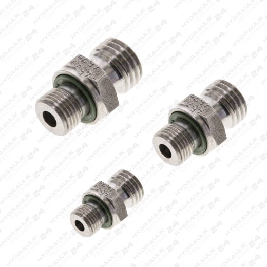 Gerade Einschraubverschraubung mit Weichdichtung V4A Edelstahl   Staffelpreise 6SR ½ -  M14x1,5 -  G 1/2-  1