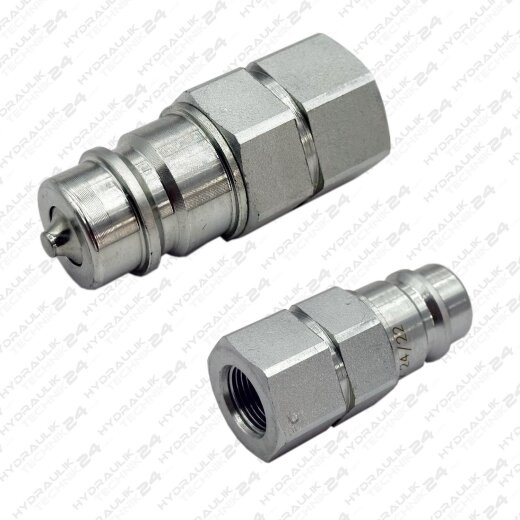 Kupplungsstecker Steckkupplung Größe 3 BSP Zollgewinde      -Staffelpreise-  G1/4-  - Aussengewinde 1