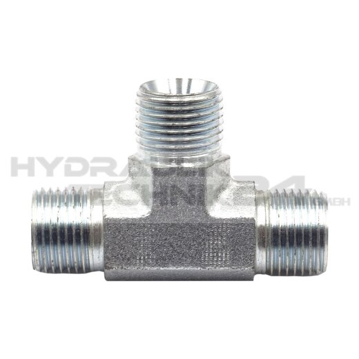 T-Verschraubungen  T-St&uuml;cke Zoll BSP Aussengewinde G 1/8-  bis G 2-  G 3/8-  - G 3/8-  1