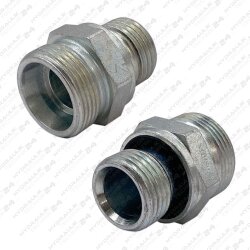 Gerade Einschraubverschraubung mit Weichdichtung 20S auf...