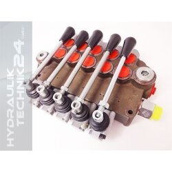 Handhebelventil Steuerventil Hydraulik 80Ltr 5-heblig DW...
