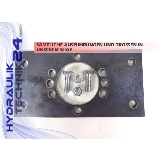 Universal - Halteplatte f&uuml;r Hydraulikmotoren Gerotormotoren Gerollermotor MPP und MPR Typen