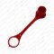 Staubschutzkappe für Hydraulik-Kupplungsstecker - Baugröße 6, rot