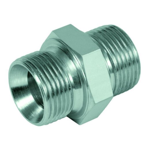 Hydraulik Gerade Verschraubung Doppelnippel Zoll BSP von G 3/8" x G 1/4“