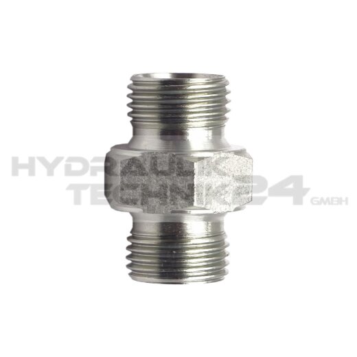 Hydraulik Gerade Verschraubung Doppelnippel Zoll BSP von G 3/8" x G 3/8“