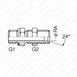 Schottnippel  8L R3/8