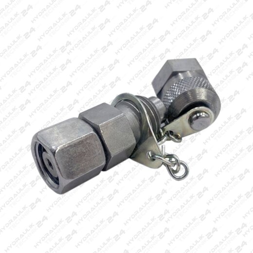 Messanschluss M16x2, 8 L-Dichtkegel, Stahl verzinkt