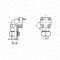 Winkel-Flanschverschraubungen mit quadratischem Pumpenflansch 15L LK35