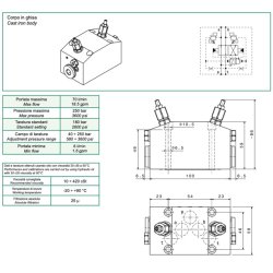 Oszilierventil 70L/Min. mit NG10 . Anschluß Max....