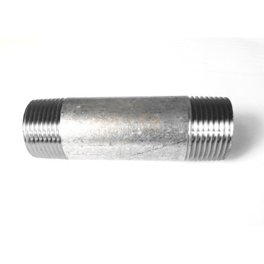 Rohrnippel Doppelnippel Langnippel Stahl verzinkt R 1/8&ldquo; L&auml;nge 30 mm
