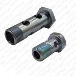 Hohlschraube 1-fach, M 12 x 1,5, Stahl verzinkt,...