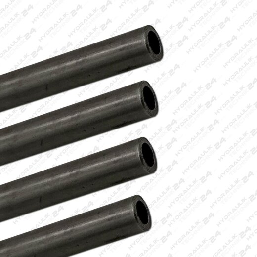 Hydraulikleitungsrohr nahtlos phosphatiert (schwarz) 12x1,5mm  2 Meter