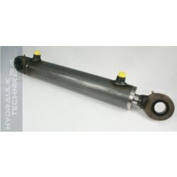 Hydraulikzylinder doppeltwirkend 90/50 - 100mm Hub mit Gelenkaugen