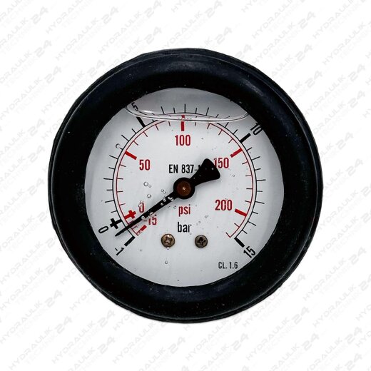 Hydraulik Vakuum Manometer &oslash;100 mm Glycerin Edelstahl ECO-Line 0 bis 1000 bar