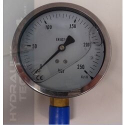 Hydraulik Manometer Glycerin Edelstahl ECO-Line 0 bis +...