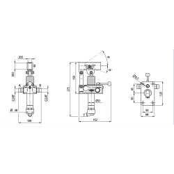 Hydraulik Handpumpe doppeltwirkend DW 12 ccm Stahltank 2 Liter - mit Hebel
