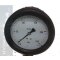 Hydraulik Manometer &oslash;100 mm Glycerin Edelstahl ECO-Line 0 bis 2,5 bar mit Staubschutz SCHWARZ