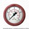 Hydraulik Manometer ø63 mm Glycerin Edelstahl ECO-Line 0 bis 250 bar mit Staubschutz ROT