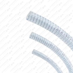 PVC-Saug-Druck-Schlauch mit Stahlspirale 19x3,4mm