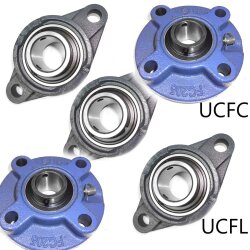Flanschlager UCFL 204 mit Graugussgehäuse , 1 Stück