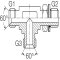 Hydraulik Einstellbarer T - Einschraubschraubstutzen BSP  G1/4&ldquo; bis G 1&ldquo;