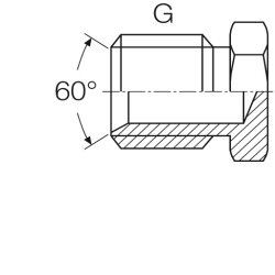 Hydraulik Verschlussstopfen  BSP Außengewinde G 1/4“-10 Stück