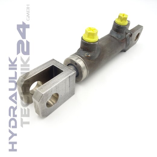 Hydraulikzylinder doppeltwirkend 70/30 - 250mm Hub mit Gabeln