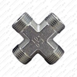 Hydraulik Verschraubung Kreuzverschraubung  mit/ohne Mutter/Schneidring Metrisch