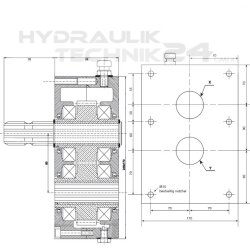 Umkehrgetriebe Zapfwellengetriebe| 1:2 | mit 2 Stummel