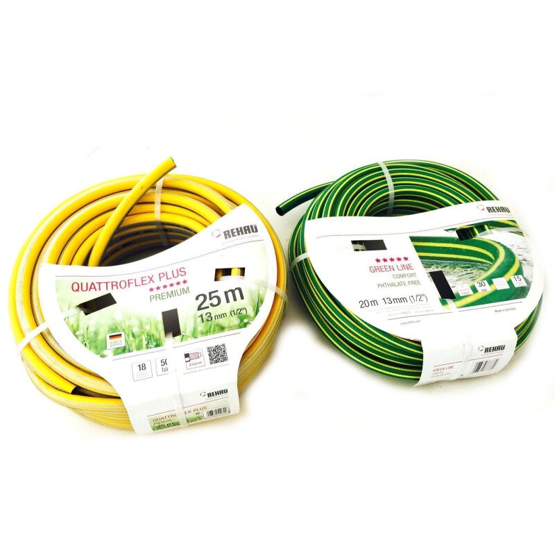 REHAU Gartenschlauch Green Line 1m | 13mm Durchmesser | 1/2 Zoll Meterware | Wasserschlauch Für Garten