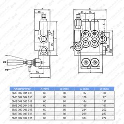 Handhebelventil Steuerventil Handsteuerventil Hydraulik...