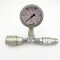 Hydraulik Manometer 0 - 250 bar BG3 mit Stecker Kupplung Muffe Me&szlig;set Messuhr Tester 0 bis 400 bar