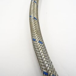 Silberschlauch  mit verz. Stahlumflechtung › 9,5 / 15 mm - 1 Meter