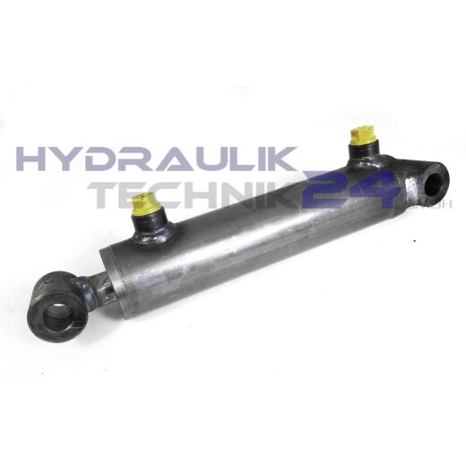 Hydraulikzylinder Doppelwirkend DW Zylinder 50/28 200 Hub mit Gelenkaugen 30mm 