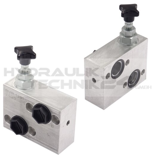 Drehzahlregelventil 2-Wege für MPP, MPR, BMP, BMR, MCP,MCR - Motoren -  250bar; max. Durchfluss; 60L/Min