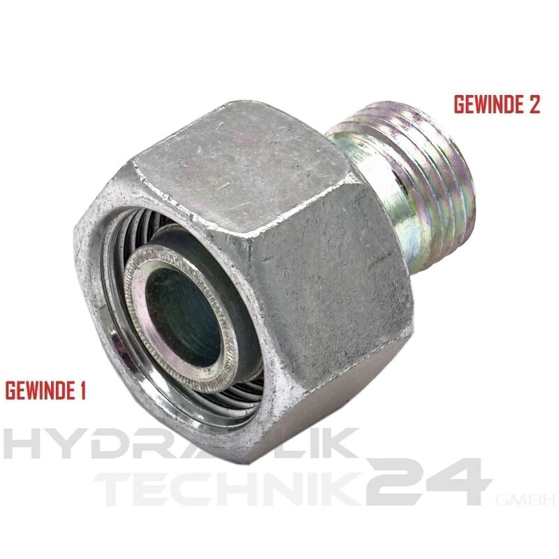 Hydraulik 15L/14S 71 G1/2 Einschraubstutzen Reduzierung Dichtkegel Rohr-Adapter 