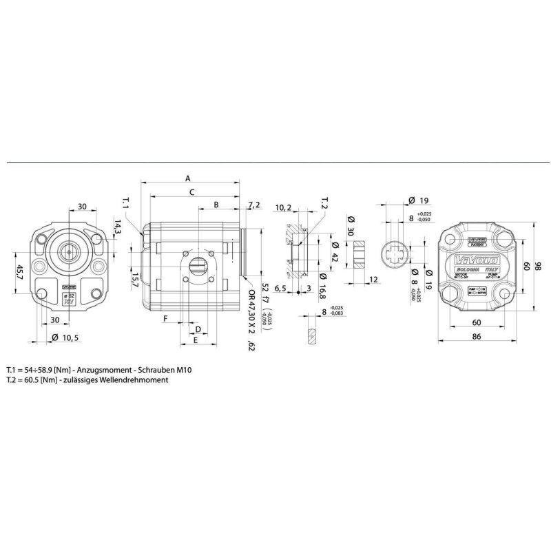 705-58-46000 Baumaschinenteile Hydraulikpumpe für Komatsu Radlader WA600-1 Aliba