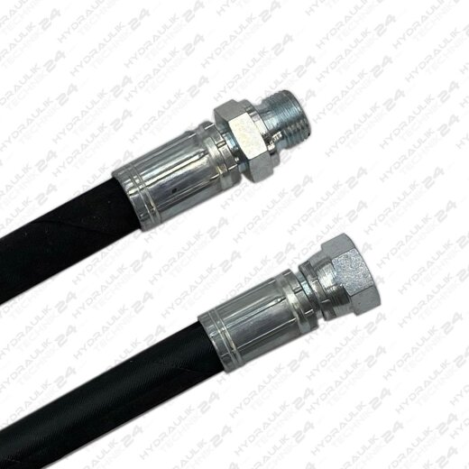 Hydraulikschlauch&nbsp;NW 19/2  G3/4"AG - G3/4" &Uuml;W&nbsp; 0,30 Meter Zoll