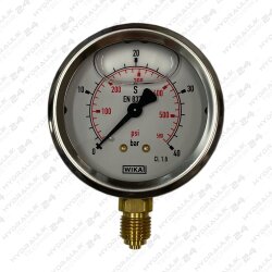 Hydraulik Manometer &oslash;100 mm Glycerin Edelstahl  0...