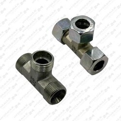 T-Schneidringverschraubung 25S M36x2 Stahl-verzinkt