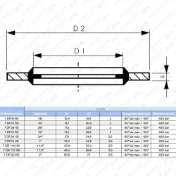 1 Dichtring f&uuml;r BSP Verschraubungen G 1" Zoll Hydraulikverschraubung