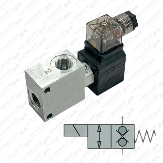 2/2-Wege Sitzventil 3/8" | 12VDC | beidseitig dicht | Stromlos geschlossen